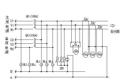 配電柜回路圖 配電柜回路圖